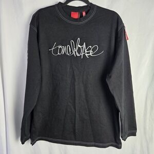 Vintage Touchbase Design Labs T Shirt 90s Y2K Embroidered City‎ Urban Grunge